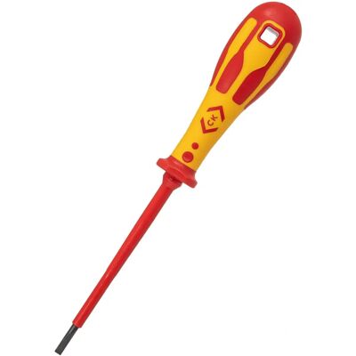 CK Tools T49144-035 Dextro VDE Insulated Slotted Screwdriver - Electrician Tool CK Tools T49144-035 Dextro VDE Insulated Slotted Screwdriver - Electrician Tool