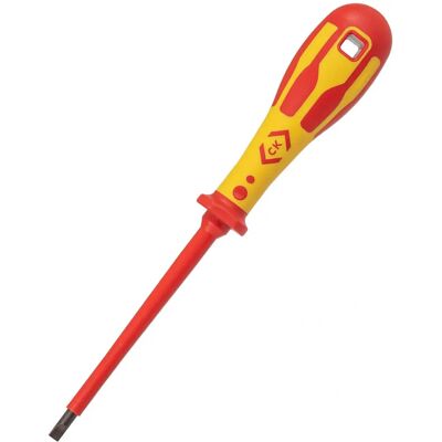 CK Tools CK T49144-055 Dextro VDE Elektriker Isolierte Schraubenzieher - Schlitz 5.5mm CK Tools CK T49144-055 Dextro VDE Elektriker Isolierte Schraubenzieher - Schlitz 5.5mm