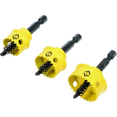 Set di 3 seghe a stantuffo CK T3213 - Acciaio, 20/25/32mm, 6mm Set di 3 seghe a stantuffo CK T3213 - Acciaio, 20/25/32mm, 6mm