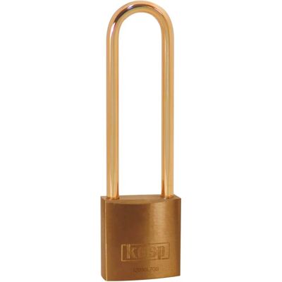 KASP - K12030L70BD Vorhängeschloss aus Messing, 30X70 mm, Hochmessender Bügel - antischw KASP - K12030L70BD Vorhängeschloss aus Messing, 30X70 mm, Hochmessender Bügel - antischw