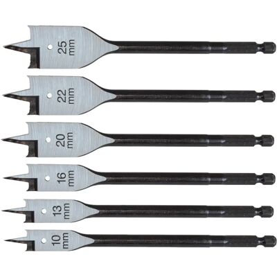 CK Tools T2942P Flachholzbohrer-Set - 6 Größen CK Tools T2942P Flachholzbohrer-Set - 6 Größen