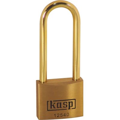 Kasp K12540L63BD Premium mässingslås - 40x63mm - Lång mässingshasp Kasp K12540L63BD Premium mässingslås - 40x63mm - Lång mässingshasp