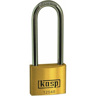 Kasp K12540L63D Premium Messing Vorhängeschloss - 40x63mm - Langer Bügel Kasp K12540L63D Premium Messing Vorhängeschloss - 40x63mm - Langer Bügel