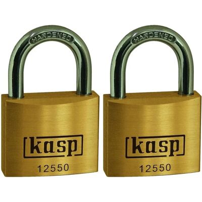 Kasp K12550D2 Premium Mosiężny Zamek - 50mm - Podwójny Kasp K12550D2 Premium Mosiężny Zamek - 50mm - Podwójny