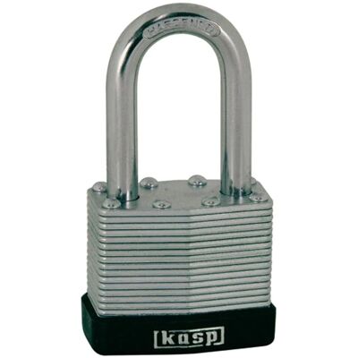 Kasp K13040L40D Laminierter Stahl Vorhängeschloss - 40x40mm - Langer Bügel Kasp K13040L40D Laminierter Stahl Vorhängeschloss - 40x40mm - Langer Bügel