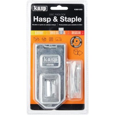 Kasp K260120D Zamek z dyskiem i haczyk - 120mm - Zamek z dyskiem i haczyk Kasp K260120D Zamek z dyskiem i haczyk - 120mm - Zamek z dyskiem i haczyk