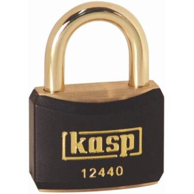 Kasp K12440BLAA1 Messing Vorhängeschloss - 40mm - Messingbügel - Schwarz - Vorhängeschloss Kasp K12440BLAA1 Messing Vorhängeschloss - 40mm - Messingbügel - Schwarz - Vorhängeschloss