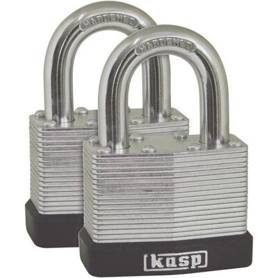 Kasp K13050D2 Laminierter Stahl Schloss - 50mm - Zwilling Kasp K13050D2 Laminierter Stahl Schloss - 50mm - Zwilling