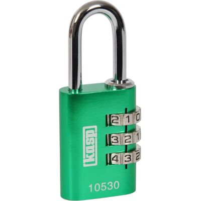 Kasp K10530GRED Aluminiowy Zamek na Kombinację - 30mm Zielony Kasp K10530GRED Aluminiowy Zamek na Kombinację - 30mm Zielony