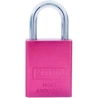 Kasp K14040REDD Solid aluminium kłódka - Czerwony Kasp K14040REDD Solid aluminium kłódka - Czerwony