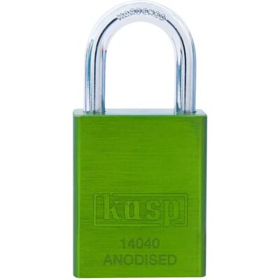 Kasp K14040GRED Solid Aluminium Padlock - Zielony - Zamek Kasp K14040GRED Solid Aluminium Padlock - Zielony - Zamek
