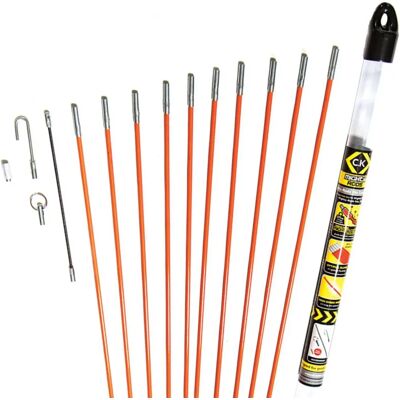 Ensemble de Tiges de Fibre de Verre CK Tools T5410 - Outil d'Installation de Câbles - Publicité Ensemble de Tiges de Fibre de Verre CK Tools T5410 - Outil d'Installation de Câbles - Publicité