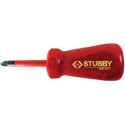 CK Tools CK T48345-2 Stubby VDE Slim Screwdriver - Screwdriver CK Tools CK T48345-2 Stubby VDE Slim Screwdriver - Screwdriver