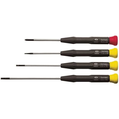 Set di cacciaviti di precisione CK Tools T4884X - Piatto/Philips Set di cacciaviti di precisione CK Tools T4884X - Piatto/Philips