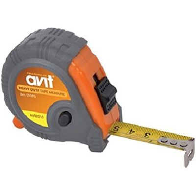 Mètre ruban robuste Avit AV02010 - 3m - Résistant, 3m, Verrouillage Mètre ruban robuste Avit AV02010 - 3m - Résistant, 3m, Verrouillage