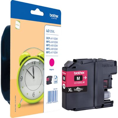 Cartouche d'encre jaune Brother LC125XLYBP - Haute capacité - Originale - pour Brother DCP, MFC Cartouche d'encre jaune Brother LC125XLYBP - Haute capacité - Originale - pour Brother DCP, MFC