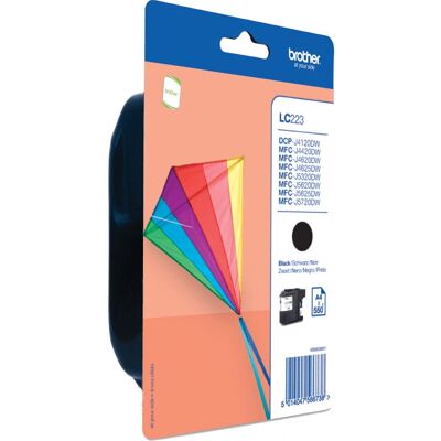 Brother LC223BKBP Zwarte Inktcartridge - Inktcartridge Brother LC223BKBP Zwarte Inktcartridge - Inktcartridge