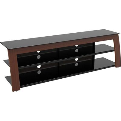 AVF - Kivu 1800 - Walnut - Black Glass - TV Stand AVF - Kivu 1800 - Walnut - Black Glass - TV Stand