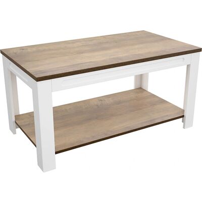 AVF - Whitesands - Satin White Wood - 90x50cm - Coffee Table AVF - Whitesands - Satin White Wood - 90x50cm - Coffee Table