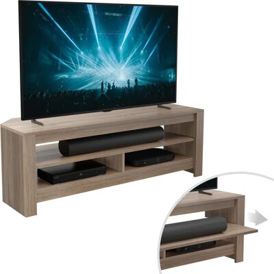 AVF - Calibre Sound 120 - Sawn Oak - TV Stand AVF - Calibre Sound 120 - Sawn Oak - TV Stand