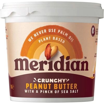Meridian - Crunchy Peanut Butter - Sel - 1kg - Beurre cacahuète - Publicité Meridian - Crunchy Peanut Butter - Sel - 1kg - Beurre cacahuète - Publicité