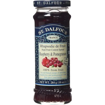 St Dalfour Raspberry & Pomegranate Fruit Spread - 284g-9 Pack St Dalfour Raspberry & Pomegranate Fruit Spread - 284g-9 Pack