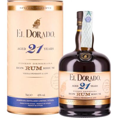 El Dorado 21 Ans 43% - Année - Publicité El Dorado 21 Ans 43% - Année - Publicité