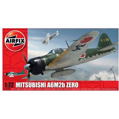 Airfix A01005 Mitsubishi Zero Vliegtuig - Modelbouwpakket Airfix A01005 Mitsubishi Zero Vliegtuig - Modelbouwpakket