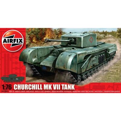 Airfix Churchill Mk VII Tank Model Kit - Schaal 1:76 Airfix Churchill Mk VII Tank Model Kit - Schaal 1:76