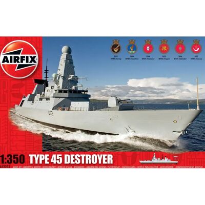 Airfix HMS Daring Type 45 Destroyer Scale 1:350 - Model Kit Airfix HMS Daring Type 45 Destroyer Scale 1:350 - Model Kit