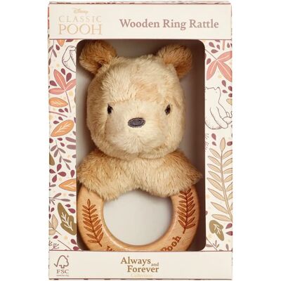 Disney Winnie the Pooh Holzring Rassel - Spielzeug Disney Winnie the Pooh Holzring Rassel - Spielzeug
