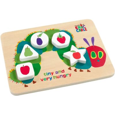 Rainbow Designs Tiny & Very Hungry Caterpillar Wooden Shape Puzzle - Puzzle Rainbow Designs Tiny & Very Hungry Caterpillar Wooden Shape Puzzle - Puzzle