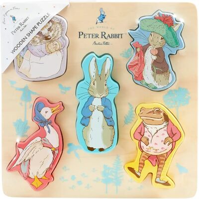 Puzzle en bois Peter Rabbit de Rainbow Designs - Puzzle pour enfants - Publicité Puzzle en bois Peter Rabbit de Rainbow Designs - Puzzle pour enfants - Publicité