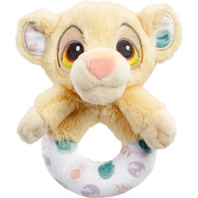 Disney Der König der Löwen Simba Ring Rassel - Weiches Plüschspielzeug für Babys Disney Der König der Löwen Simba Ring Rassel - Weiches Plüschspielzeug für Babys