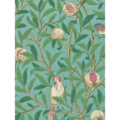 Morris & Co. Vogel und Granatapfel Tapete - Tapete Morris & Co. Vogel und Granatapfel Tapete - Tapete