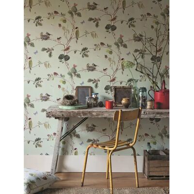 Sanderson Woodland Chorus Tapete - Himmelblau/ Multi - Tapete Sanderson Woodland Chorus Tapete - Himmelblau/ Multi - Tapete