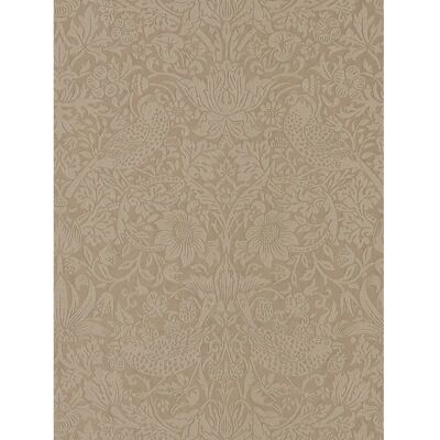 Morris & Co. Reine Strawberry Thief Tapete - Taupe/ Gilver Morris & Co. Reine Strawberry Thief Tapete - Taupe/ Gilver