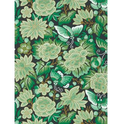 Sanderson Tapete Amara Butterfly - Emerald/Ink Black Sanderson Tapete Amara Butterfly - Emerald/Ink Black