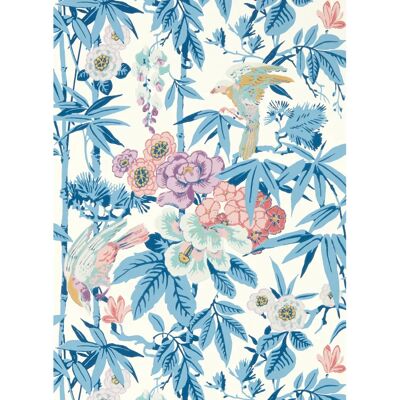 Sanderson - Bamboo and Birds - China Blau - Tapete Sanderson - Bamboo and Birds - China Blau - Tapete