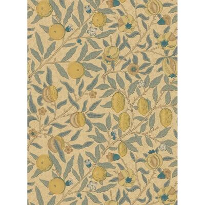Morris & Co. Tapete Fruit - Blau/Gold/Brun - Tapete Morris & Co. Tapete Fruit - Blau/Gold/Brun - Tapete