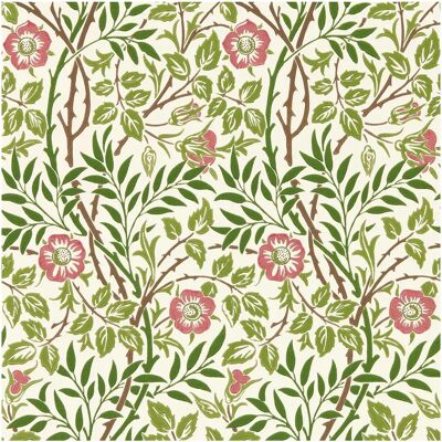 Morris & Co. Sweet Briar Tapete - Wildrosen Muster - Klassische Dekoration Morris & Co. Sweet Briar Tapete - Wildrosen Muster - Klassische Dekoration