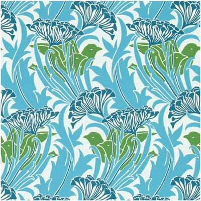 Morris & Co Tapete Laceflower - Garden Green/ Lagoon - Tapete Morris & Co Tapete Laceflower - Garden Green/ Lagoon - Tapete