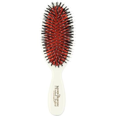 Mason Pearson White Pocket Bristle & Nylon Hair Brush - Hair Type: Normal to Thick Mason Pearson White Pocket Bristle & Nylon Hair Brush - Hair Type: Normal to Thick