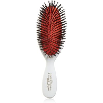 Mason Pearson - Pure Boar Bristle Pocket Sensitive Brush White SB4 - Hair Brush Mason Pearson - Pure Boar Bristle Pocket Sensitive Brush White SB4 - Hair Brush