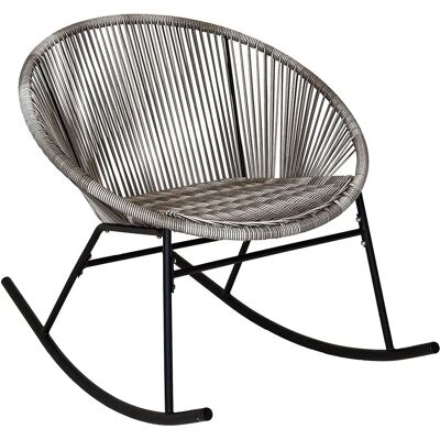 Charles Bentley - Zanzibar Rocking Chair - Gris - Publicité Charles Bentley - Zanzibar Rocking Chair - Gris - Publicité