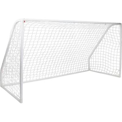 Charles Bentley Kids Junior 8ftx4ft Plastic Portable White Football Goal - Football Goal Charles Bentley Kids Junior 8ftx4ft Plastic Portable White Football Goal - Football Goal