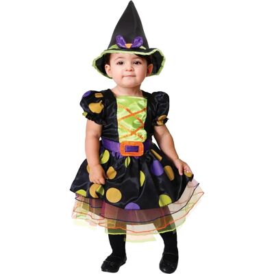 Amscan Baba Boszorkány Jelmez - Színes Halloween Ruha és Kalap Amscan Baba Boszorkány Jelmez - Színes Halloween Ruha és Kalap