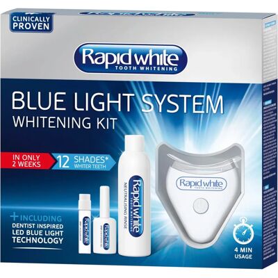 Rapid White Blue light tooth whitening system Rapid White Blue light tooth whitening system