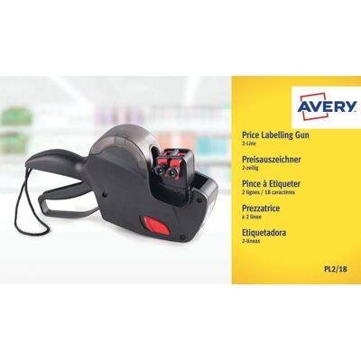 Avery PL2/18 Etikettiermaschine - Manuell, Rechteckig, Kunststoff Avery PL2/18 Etikettiermaschine - Manuell, Rechteckig, Kunststoff