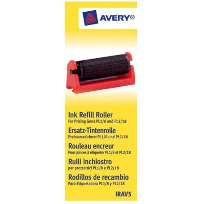 Avery IRAV5 Schwarz Nachfüllfarbe - Druckerrolle - 5 Stück Avery IRAV5 Schwarz Nachfüllfarbe - Druckerrolle - 5 Stück